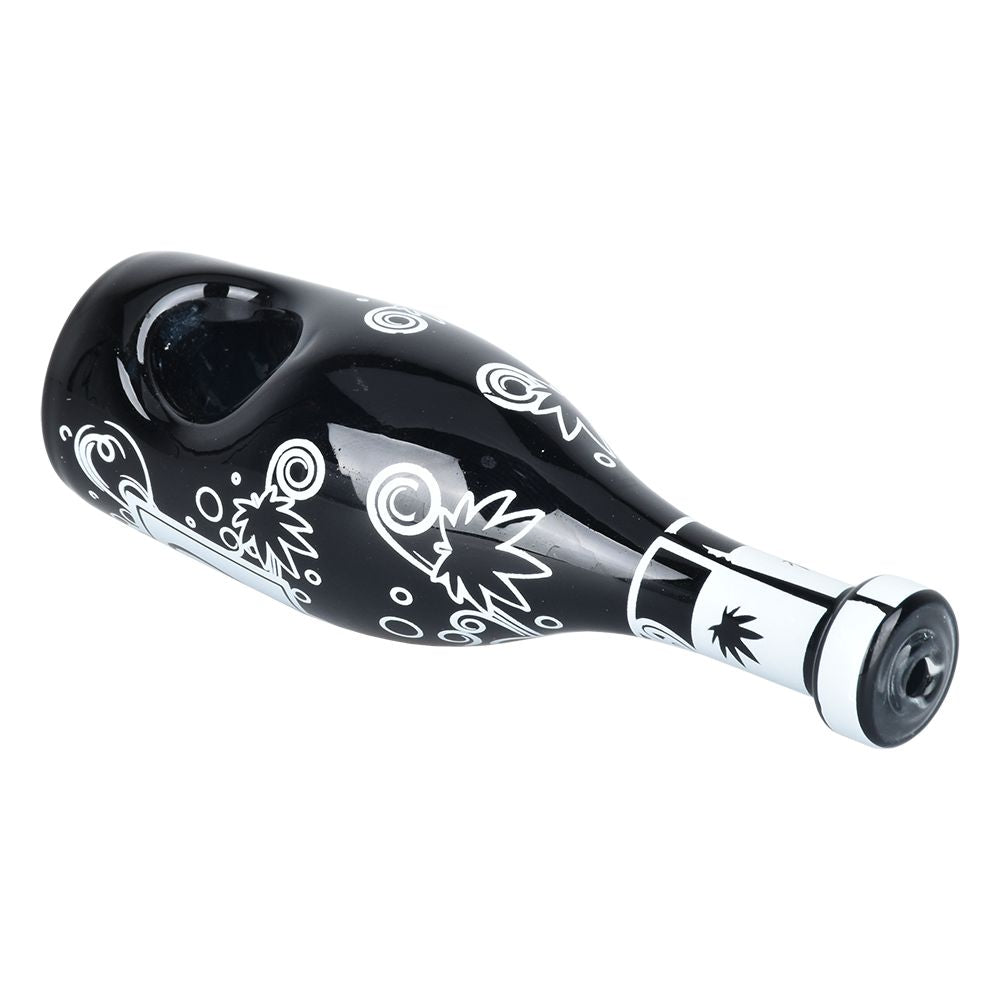 Dabtized Champagne Pipe'n Glass Hand Pipe - 5"